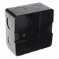 Caja de Registro de Acero Galvanizado, 10x10 cm (3.94x3.94 Pulgadas), Color Negro (11000-00000)