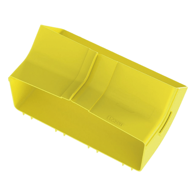 Bajada Vertical Interior de 45º con Tapa, Para uso con Canaletas 12X4 FiberRunner™, Color Amarillo