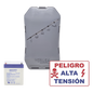 KIT deEnergizador 12,000Volts - .5 Joules / 500 Mts Lineales de Protección / Cercas Electrificadas / Llavero Incluido