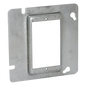Sobretapa Cuadrada Galvanizada  de 4 11-16\", realce de 1/2\".