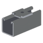 Tope Unicanal Muesca para Tornillo de 1/2\" ( 13 mm ).