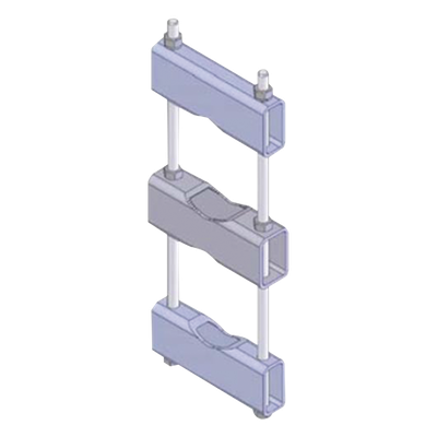 Herraje Sencillo de Montaje para Antena o Mástil con diámetros de 5 pulg. (8.89-14.13 cm.).