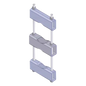 Herraje Sencillo de Montaje para Antena o Mástil con diámetros de 5 pulg. (8.89-14.13 cm.).