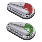Luz de Navegación Bicolor / 1 Milla Náutica / 12 Vcd 10 W / Acero Inoxidable / Contactos Dorados / 12 m (39.4 ft)
