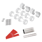 Kit de mástil para barreras GARD8 / Incluye 2 secciones tubulares de 4m / Incluye tiras reflejantes / Incluye unión central