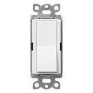 Interruptor de Paso 3 Vías / 120/277 V / 15 A / Iluminación y Motores / Paleta Grande / Blanco