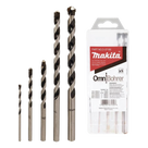 Juego de Brocas para Concreto / 5 Piezas / 3.0 a 9.5 mm / Mango Hexagonal 1/4\" / Longitudes 70 a 160 mm