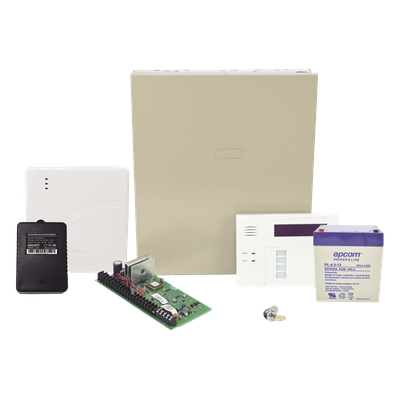 Panel de alarma híbrido con teclado 6160RF y comunicador IP integrado, ampliable a 48 zonas