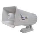 Sirena de Alertamiento Sísmico / Emisión Oficial 150 s / Alcance 25 m (82 ft) / Potencia 30 W / Compatible Módulos YASWIFI y YASMOD / Alimentación 12-14 VDC