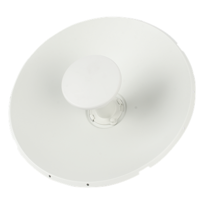 Antena direccional tipo plato de 25 dBi / Rango de frecuencia de 5.150 a 7.125 GHz / MIMO 2X2 / Para climas Hostiles IP67