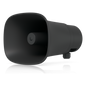 UniFi Protect AI Horn Speaker, Altavoz IP 120 dB, PoE+, Alerta AI Avanzada, Montaje Pared, Esquina y Poste, IP66, Color Negro