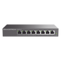 Switch PoE+ Gigabit No Administrable / 8 puertos 10/100/1000 Mbps / 4 puertos PoE+ /  hasta 60W