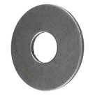 Arandela Plana Galvanizada / 3/8\" / Acero al Carbón Grado 2 / 150 Piezas / Diámetro Interno 11.3 mm / Diámetro Externo 25.4 mm