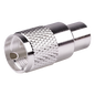 Conector UHF Macho (PL-259) para cables LP-400, RG-8/U, RG-8U-SYS, 8237, 8267, 8268, 9913, CTN-400, 7810, 8214, 7810A, RFLASH-1113, LMR-400, Plata (Concha-Níquel)/ Plata/ D.A.P. (Fibra Sintética)