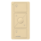 Control Pico inalámbrico de 3 botones con subir/bajar intensidad, color marfil, para Caseta, RA2 Select, RadioRA2 y Vive