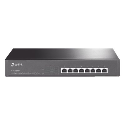 Switch Gigabit PoE+ no administrable de 8 puertos 10/100/1000 Mbps, para escritorio