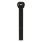 Cincho de Nylon 6.6 Dome-Top®, Con Lengüeta de Bloqueo de Acero Inoxidable, 203 mm largo x 4.7mm ancho, Color Negro, Exterior Resistente a Rayos UV, Paquete de 100pz