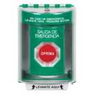 Botón de Salida de Emergencia / Acción Mantenida / Cubierta de Policarbonato / Bocina Integrada / Superficie con Espaciador