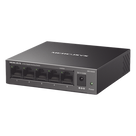 Switch No Administrable / 8 Puertos Gigabit / 16 Gbps / Carcasa Metálica / Sin Ventilador / Plug and Play