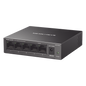 Switch NO Administrable / Para escritorio / Carcasa de metal / 5 puertos 10/100/1000 Mbps / Diseño Compacto / Plug and Play