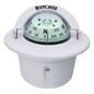 Brújula de Navegación Marítima Ritchie F-50W / Montaje Flush / Dial 2 3/4\" (70 mm) / Iluminación Nocturna Verde / DirectiveForce Magnets / Construcción Compuesta Alta Temperatura / 100% Reparable