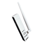 Adaptador USB inalámbrico de alta ganancia N 150 Mbps 2.4 GHz con 1 antena desmontable de 4dBi