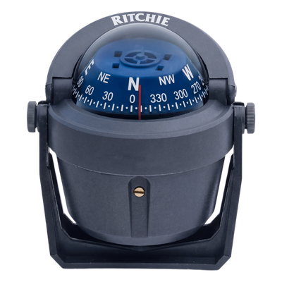 Brújula de Navegación Marítima Ritchie Explorer B-51G / Montaje en Bracket / Dial 2 3/4\" (70 mm) / Iluminación Nocturna Verde / DirectiveForce Magnets / Construcción Compuesta Alta Temperatura / 1