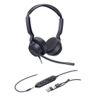 Auricular USB Profesional / Cancelación de Ruido AI / Altavoz 35 mm / USB-C con Adaptador USB-A / Conector 3.5 mm / Compatible Windows y macOS