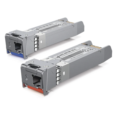 UFiber Módulo SFP+, transceptor MiniGibic MonoModo 10 Gbps, distancia 10 km, un conector LC. Incluye 2 piezas