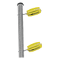 Aislador de Esquina Amarillo para Cercos Eléctricos / 18 kV / Resinas Vírgenes / Resistencia 7.5-10.2 kg / Anti UV / 66 mm x 31.6 mm