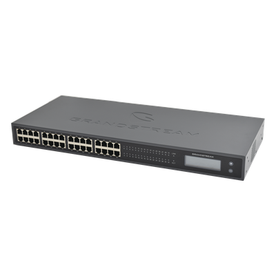 Adaptador VoIP GrandStream de 32 FXS 2 puertos telco 50 pins p/montaje en rack