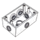 Caja Condulet / 6 Bocas / 3/4\" (19.05 mm) / Aluminio Diecast / NPT / Intemperie