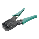 Pinzas Ponchadoras / RJ11-RJ12-RJ45 / Cat5e-Cat6-Cat6a / 4-6-8 Conductores / Corte y Pelado Integrados