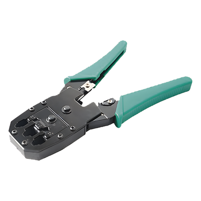 Pinzas para plegar (Ponchadoras) cables RJ11, RJ12, RJ45 telefónicos y cables de red Cat5e, Cat6, Cat6a y con Cavidades para 4, 6 y 8 conductores.