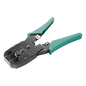 Pinzas para plegar (Ponchadoras) cables RJ11, RJ12, RJ45 telefónicos y cables de red Cat5e, Cat6, Cat6a y con Cavidades para 4, 6 y 8 conductores.