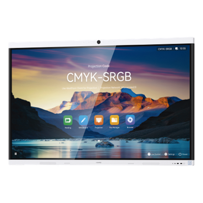 HUAWEI IdeaHub B3, Pantalla interactiva para Colaboración Inteligente, 65\", 4K UHD, Harmony, Wi-Fi 6, Seguimiento de Voz, BYOM, Administración desde la Nube Gratis, blanco Jade