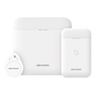 Kit de Alarma Inalámbrico / 48 Zonas / Comunicación Bidireccional 433 MHz / Batería de Respaldo 12 h / Hasta 4 Sirenas / Frecuencia Tag 13.56 MHz / Temperatura -10 a 55 °C