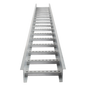 Escalera de Aluminio Portacables / Perfil Z / Peralte 3 1/4\" /Paso 9\" / Ancho 6\" / 3.66 metros / Capacidad Máx. 137 Cables / Incluye Cople Union y Tornillería