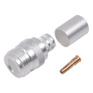 Conector Coaxial N Hembra / Anillo Plegable / 50 Ohmios / Cables LMR-400, RG8/U / Contacto Oro 24k / Aislamiento Teflón
