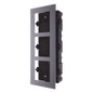 Base de 3 Espacios para EMPOTRAR Módulos de Videoporteros Hikvision