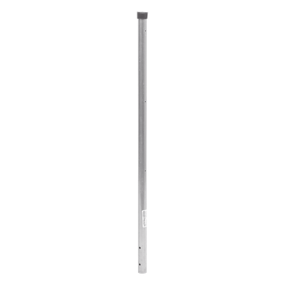 Poste de ESQUINA para Cerca Electrificada. Tubo Galvanizado cal. 18 de 1\" Diam. y 0.8m Alto con Tapón, ideal para 3 Aisladores