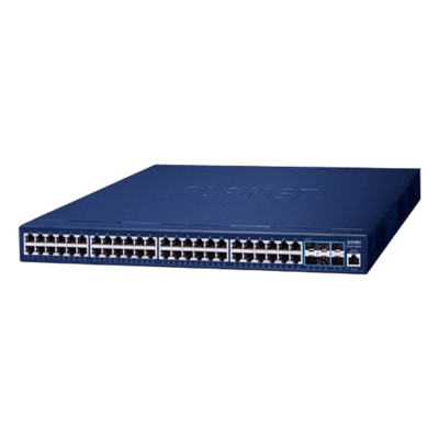 Switch Gestionado Capa 3 / 48 Puertos Gigabit + 6 Puertos 10G SFP+ / Routing IPv4/IPv6 / NMS Integrado / QoS Avanzado / Seguridad Empresarial