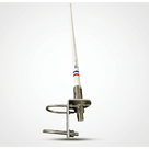 Antena VHF Marina / 4 dBi / 156-163 MHz / Altura 1.1 m (3.61 ft) / Conector SO239 / Color Blanco