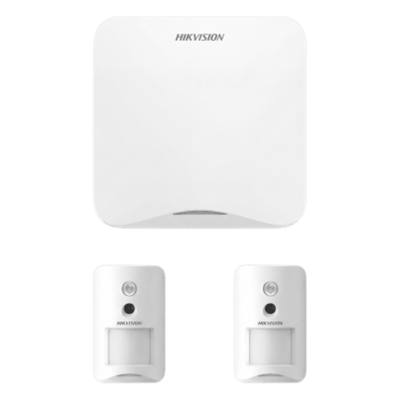(AX HOME) KIT de Alarma AX HOME / Incluye: 1 Panel con Wi-Fi y GSM 3G/4G / 2 Cámaras PIR Inalámbricas / Compatible con Hik-Connect P2P y Hik-Partner PRO