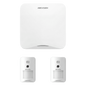 (AX HOME) KIT de Alarma AX HOME / Incluye: 1 Panel con Wi-Fi y GSM 3G/4G / 2 Cámaras PIR Inalámbricas / Compatible con Hik-Connect P2P y Hik-Partner PRO