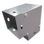 Derivación codo horizontal de 90 grados 100 x 100 mm, fabricado en lámina de acero al carbón