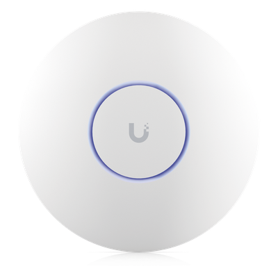 Punto de Acceso UniFi WiFi 6E Enterprise, alta densidad, hasta 600 usuarios, Mu-MIMO 4x4, bandas 2.4/5/6 Ghz, (1) puerto RJ45 2.5G (POE+ no incluido)
