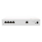 Router Multi-Servicio / 1 Puerto GE WAN / 4 Puertos GE LAN PoE+ / 802.3af/at 50 W / Switching 8 Gbps / Controlador 32 APs / 150 Clientes / Gestión Nube Gratuita