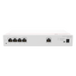 Router Multi-Servicio / 1 puerto 10/100/1000 Mbps(WAN) / 4 puertos 10/100/1000 Mbps(LAN) PoE+ (802.3af/at) / 50W / Rendimiento 1 Gbps / Controla hasta 32 APs / Hasta 150 Clientes / Administración N