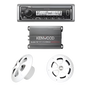 Kit de estereo con Bluetooth KMR-M332BT | Amplificador KAC-M1814  | mas Par de bocinas KFC-1613MRW